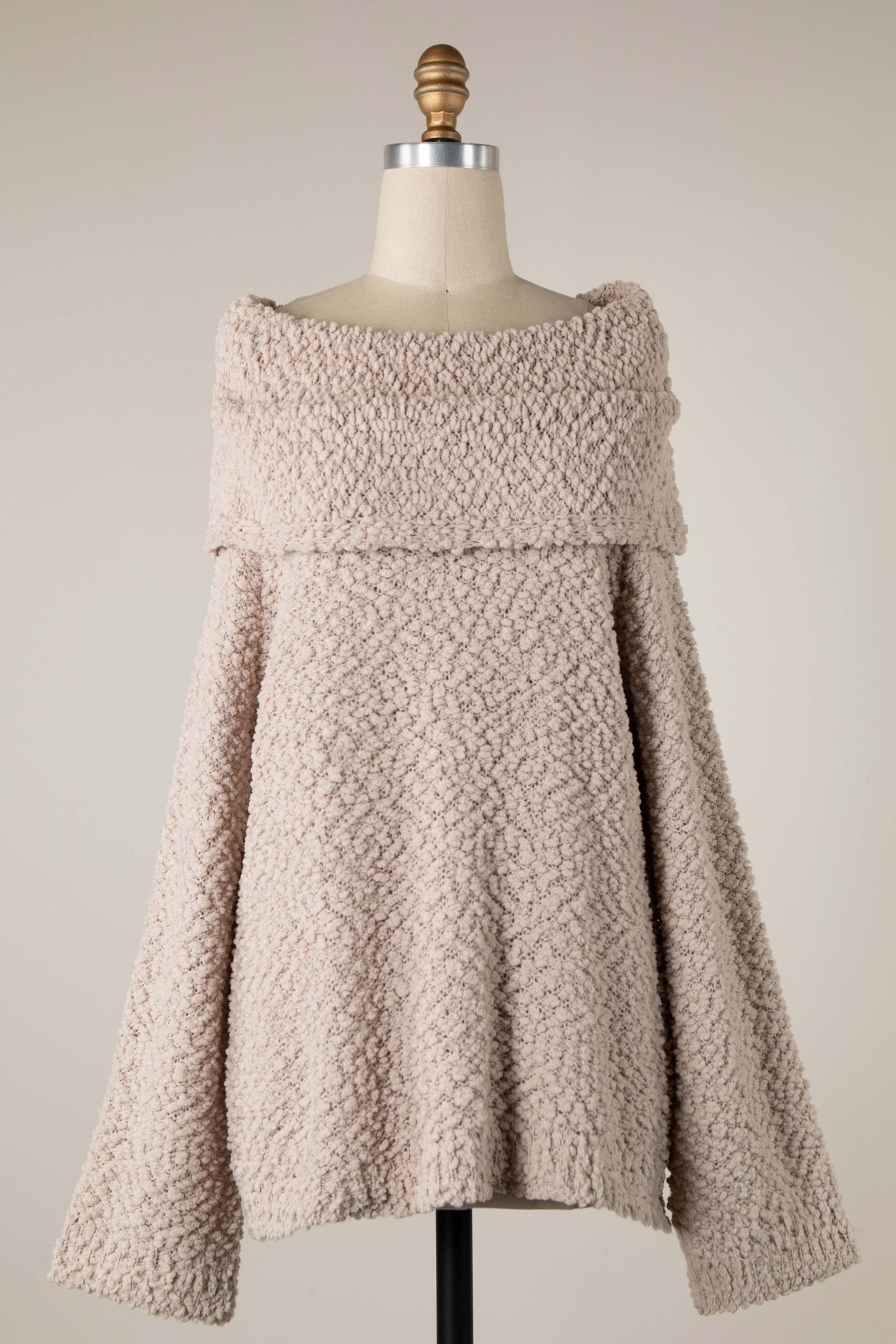 Darling Cowl Neck Sweater (Blush)